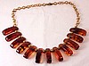 BN2 rootbeer bakelite drop necklace